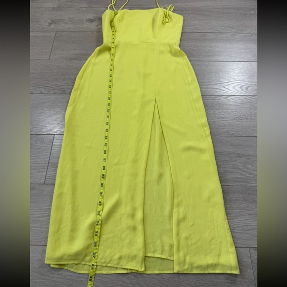 Park & Fifth Neon Yellow Midi Spaghetti Strap Dress - Picture 15 of 15